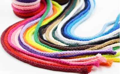 ZJ  5MM彩色八股棉繩 45度照